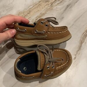 Toddler size six sperrys.
